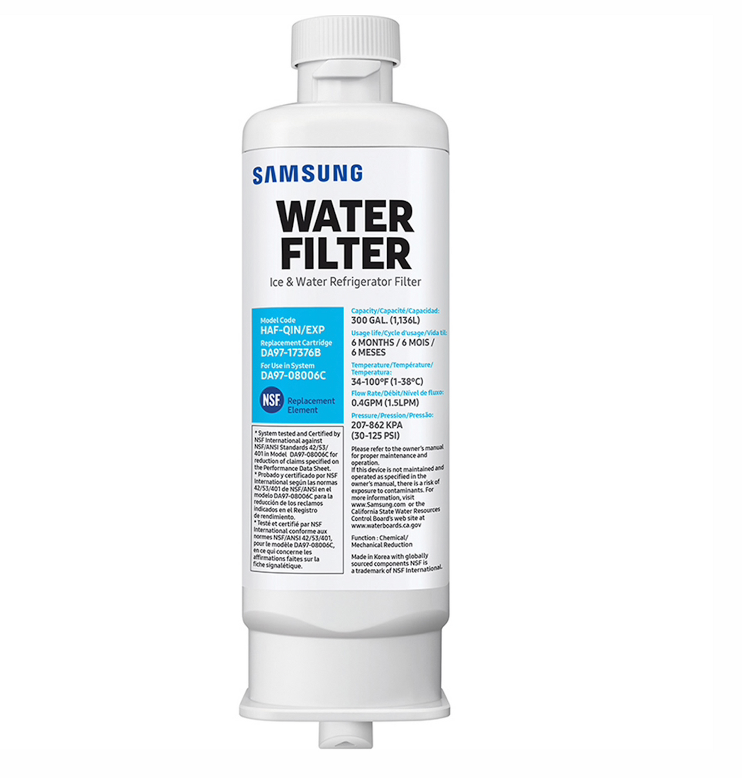 Samsung DA97 Refrigerator Water Filter 1 Pack