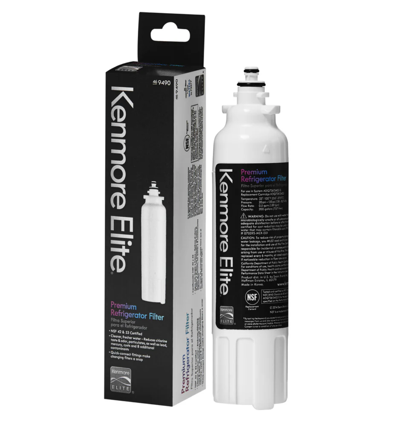 Kenmore Elite 9490 Refrigerator Water Filter (1 Pack)