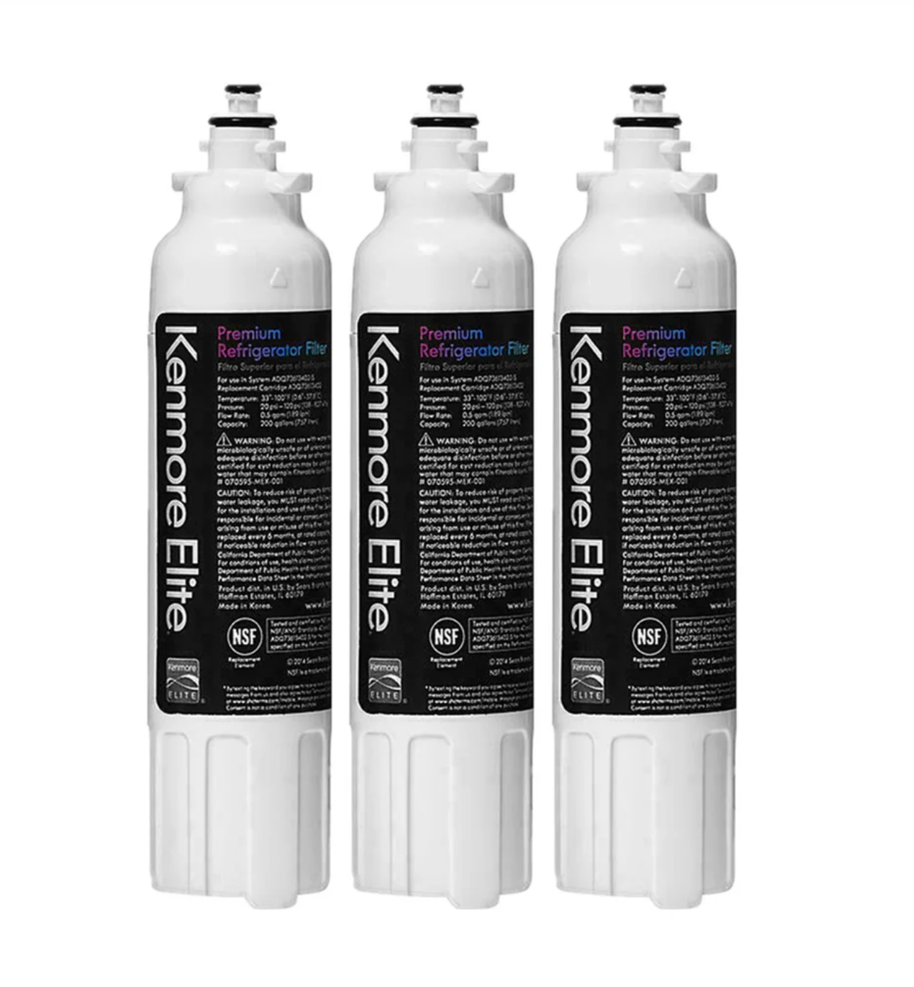 Kenmore Elite 9490 Refrigerator Water Filter (3 Pack)