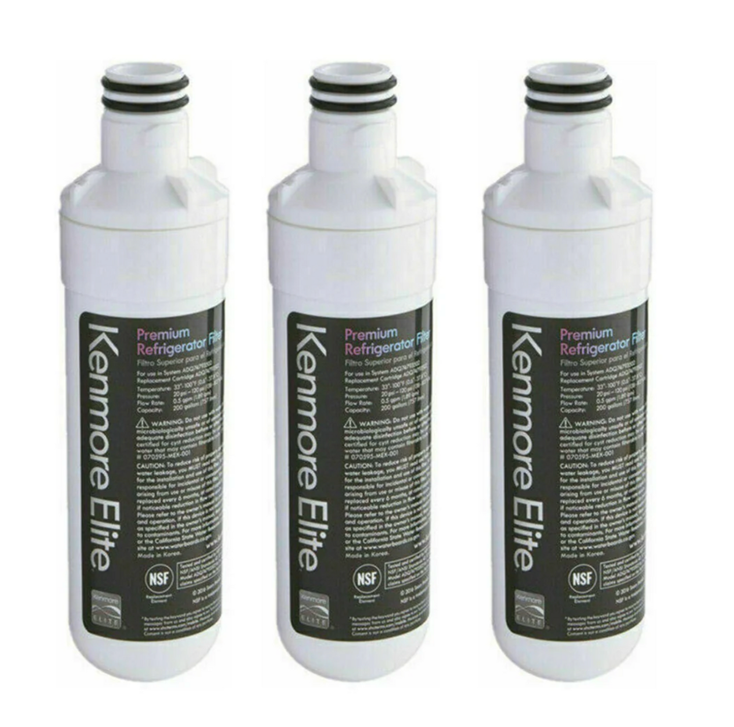 Kenmore 9980-KM 9980 Refrigerator Water Filter, 1 Count (Pack of 3)