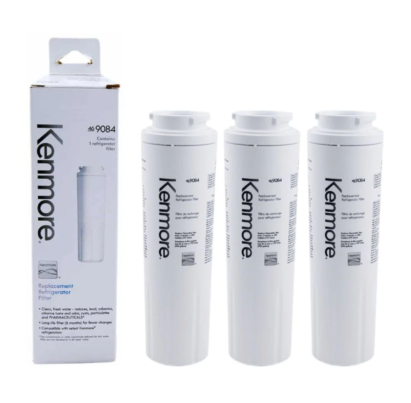 Kenmore 9084 Replacement Refrigerator Water Filter 3 Pack